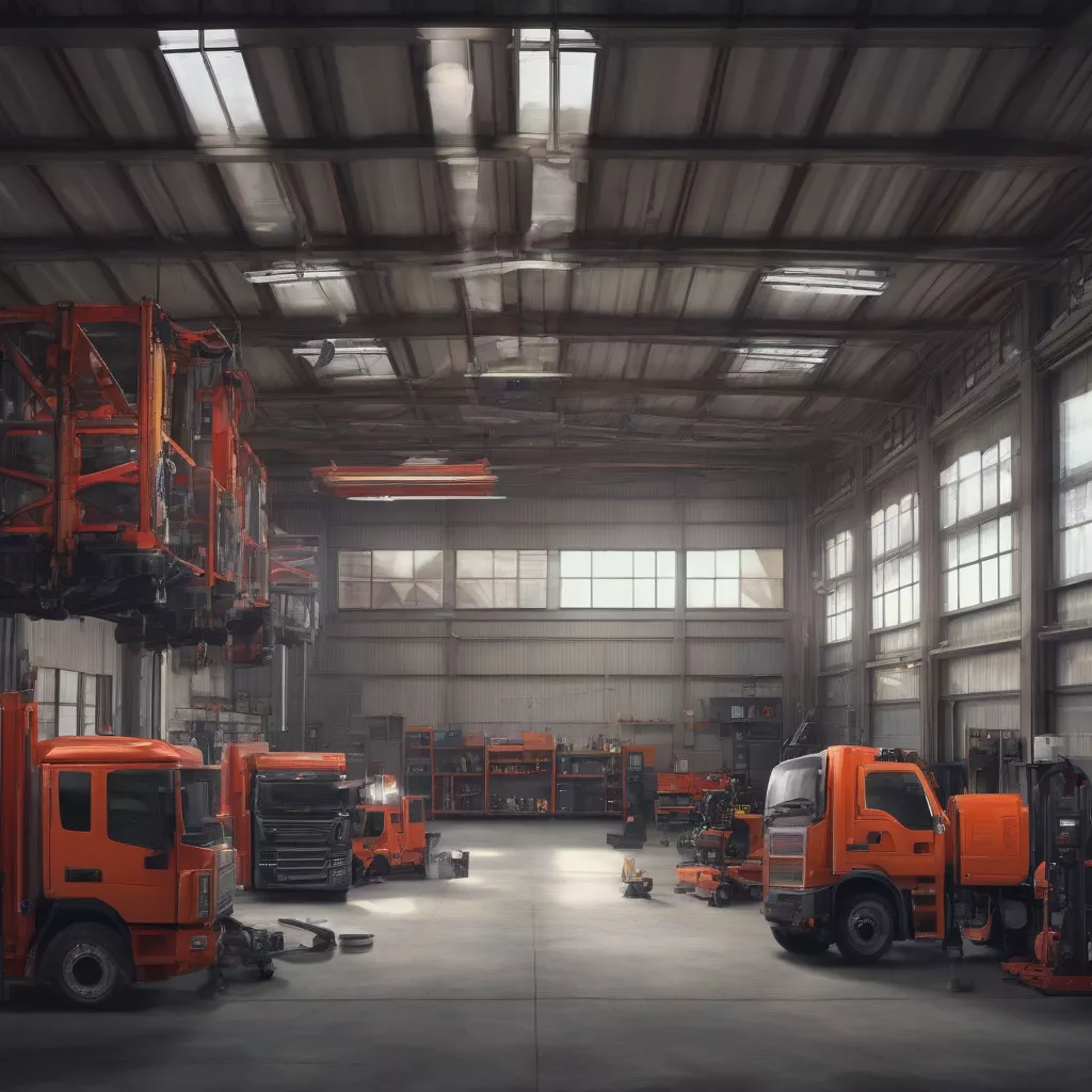 Truck repair garage
