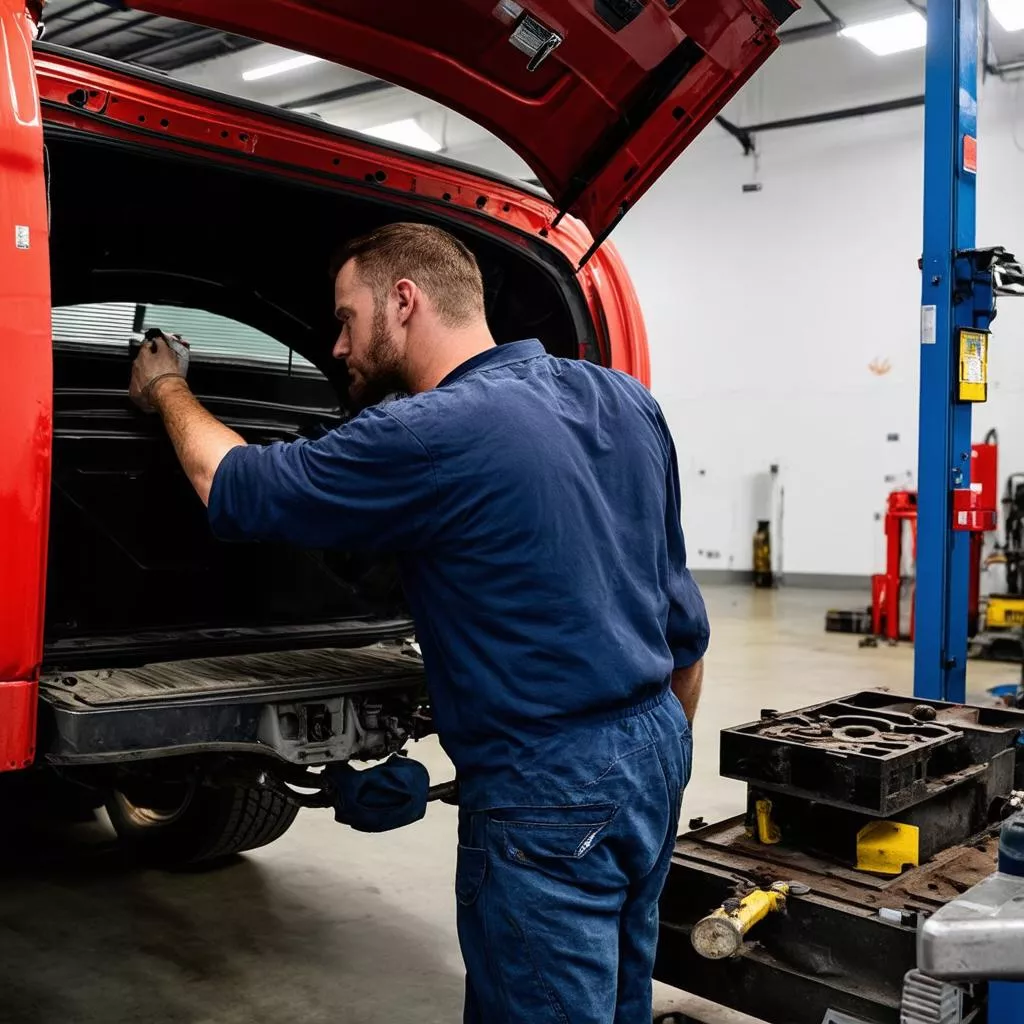 Gara sửa chữa xe tải