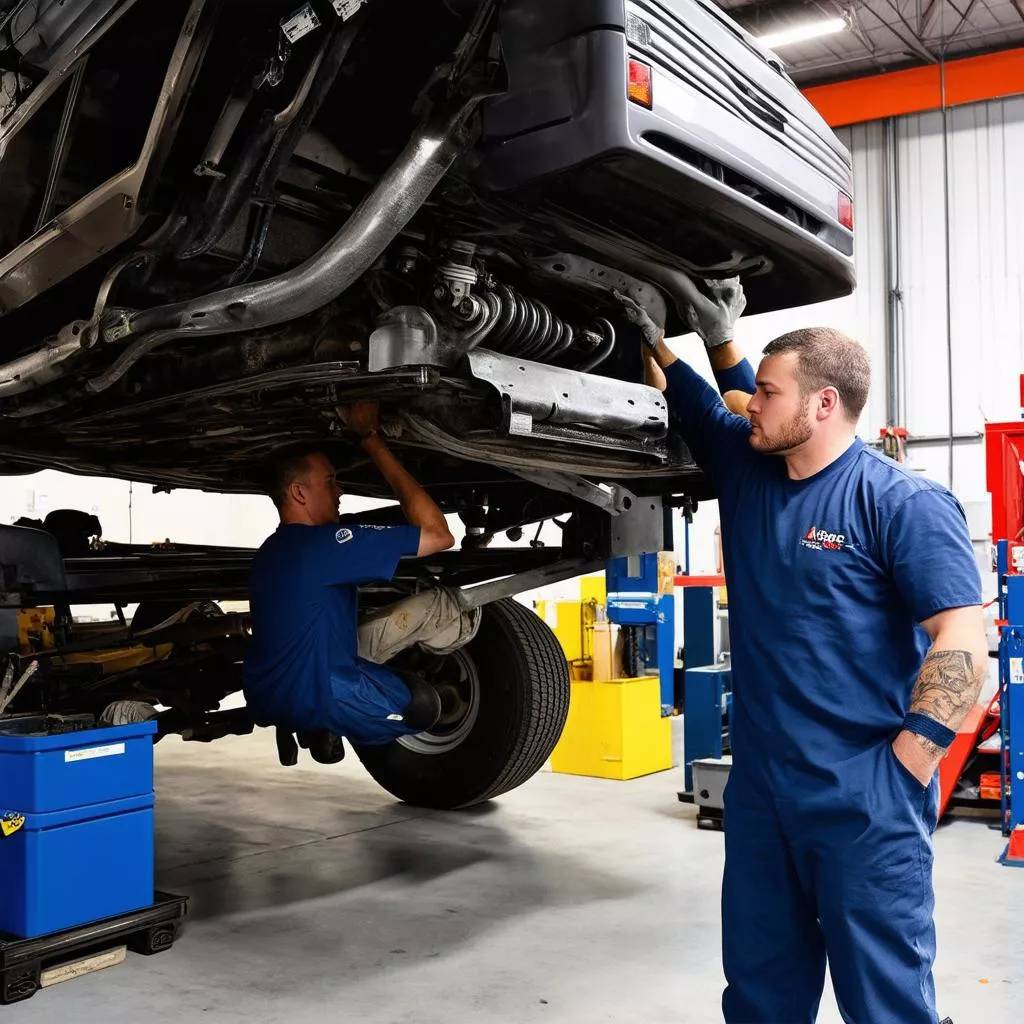 Gara sửa chữa xe tải