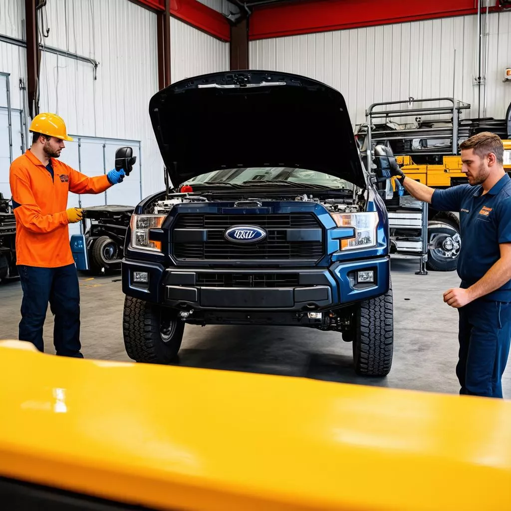 Gara sửa chữa xe tải