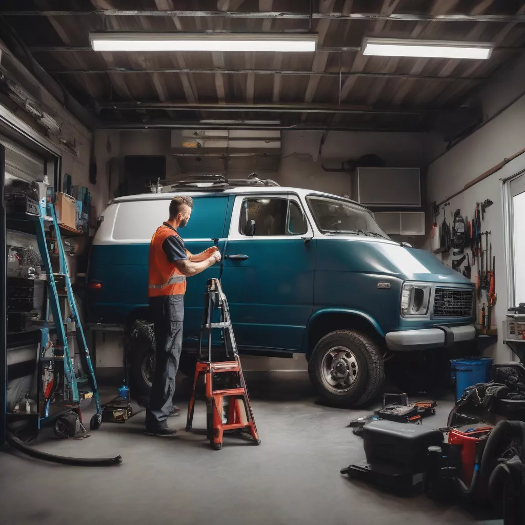Gara sửa chữa xe tải van