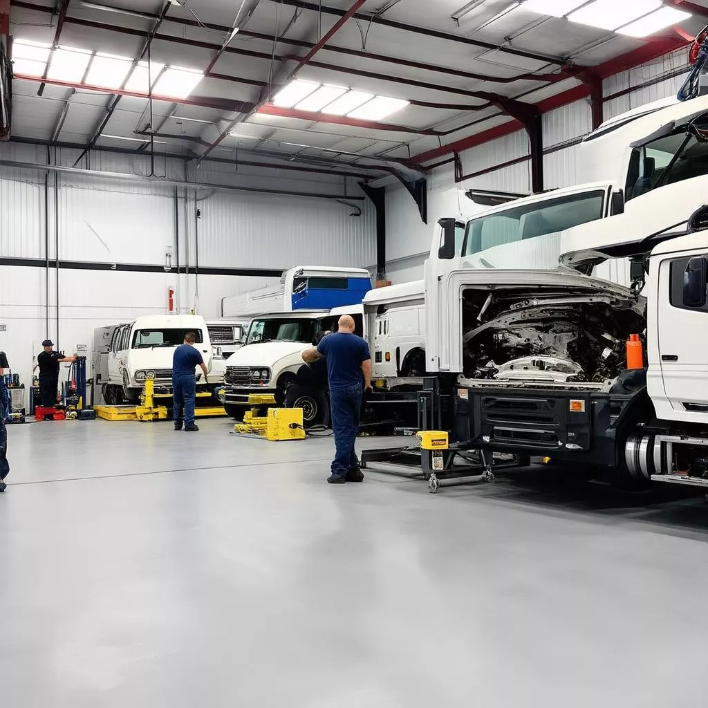 Gara xe tải hiện đại