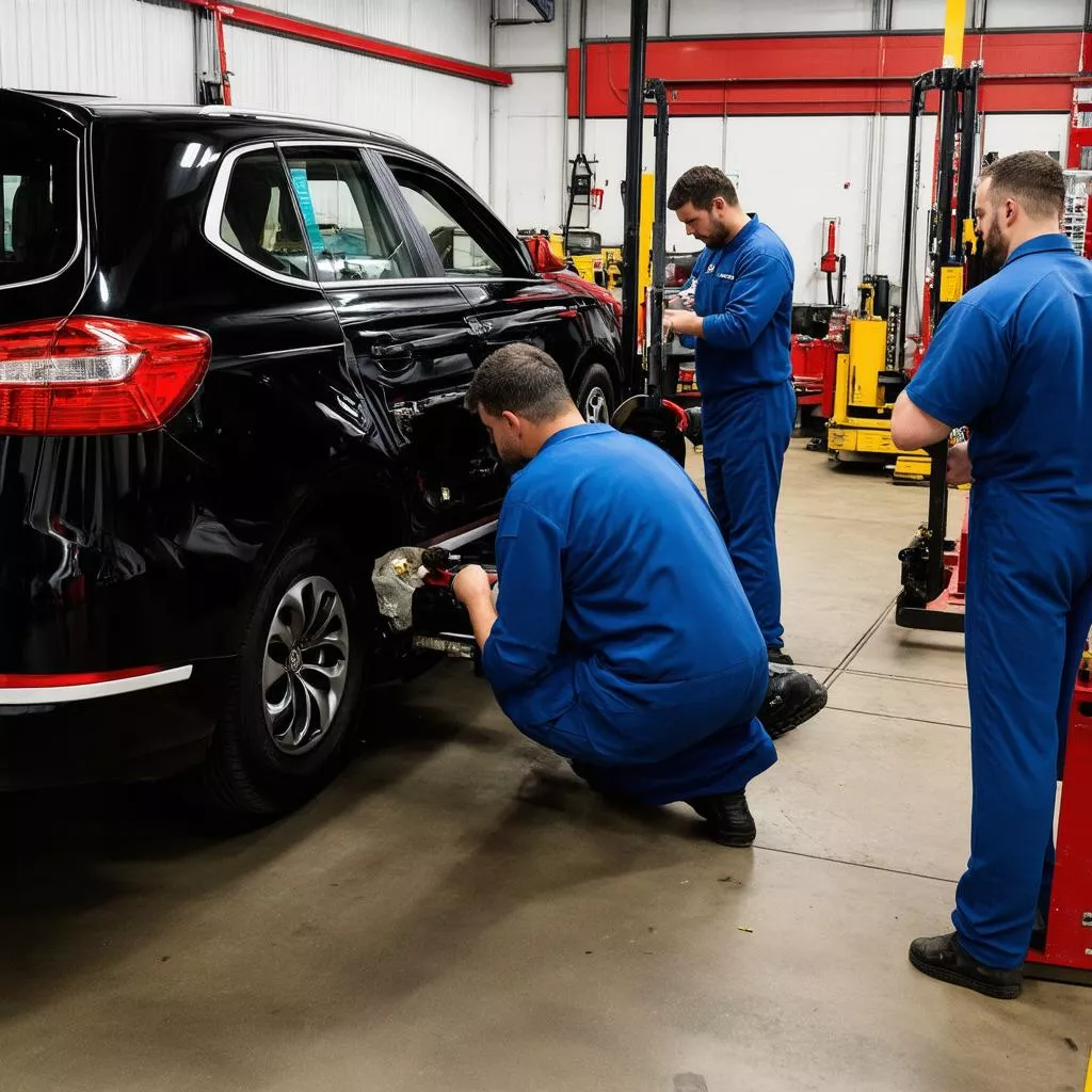 Garage sửa chữa lốp ô tô