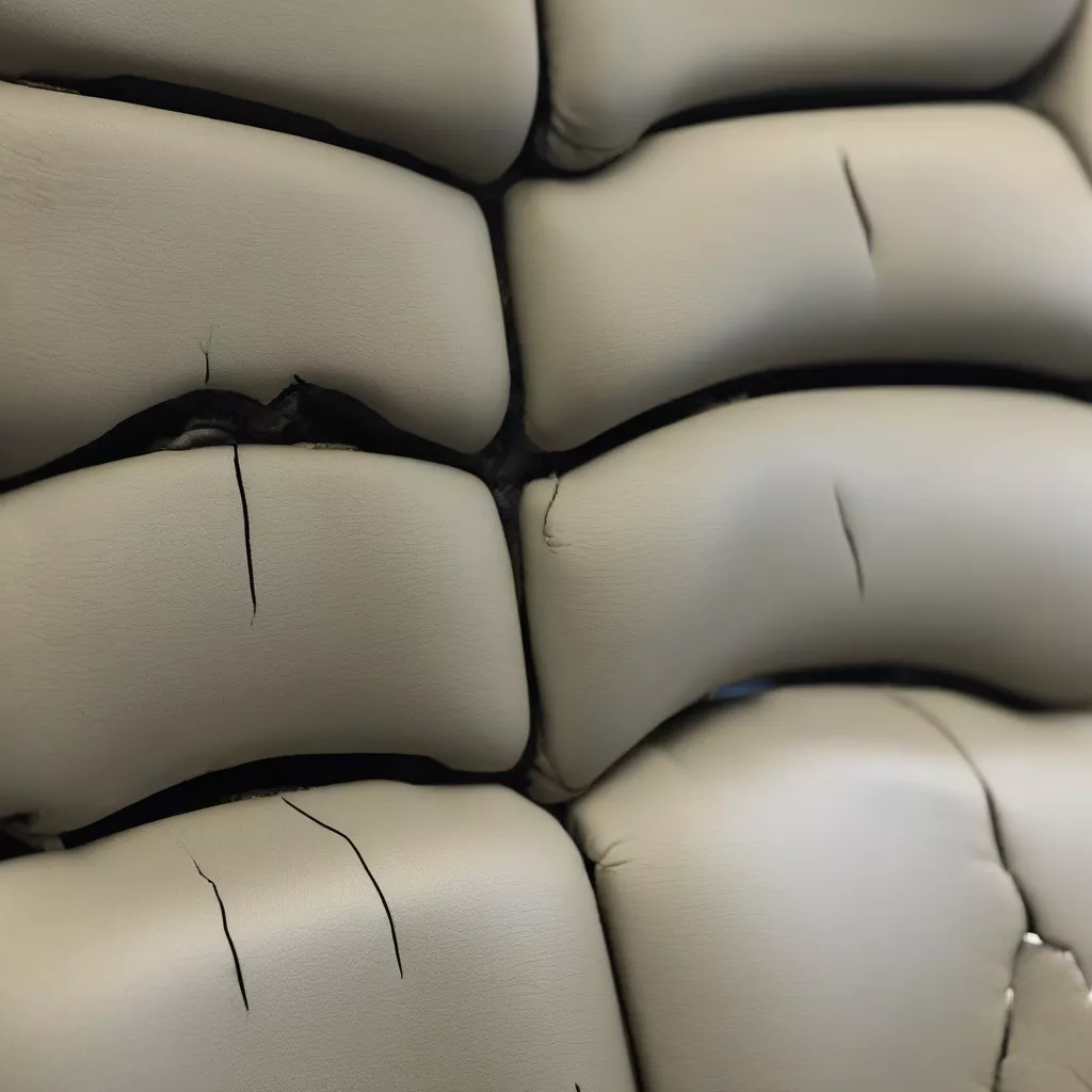 Cracked car leather seats