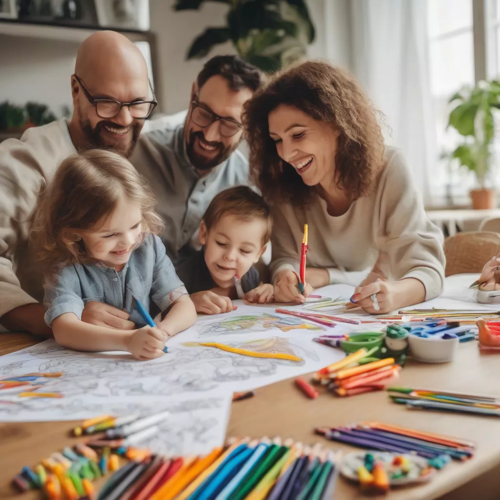 Gia Đình Cùng Nhau Tô Màu Xe Tải