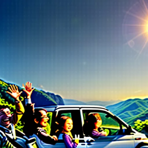 Gia đình đi chơi bằng xe Suzuki 7 chỗ