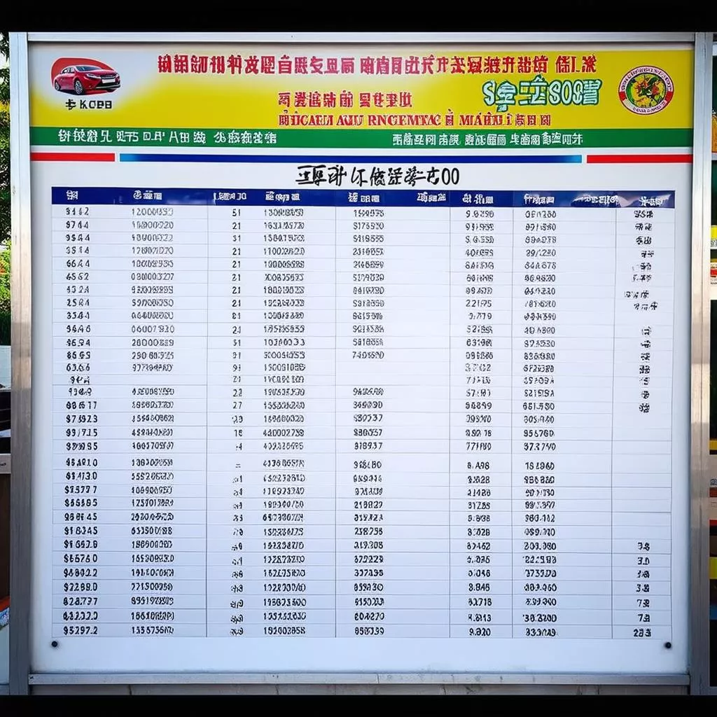 Da Nang tourist car rental price list