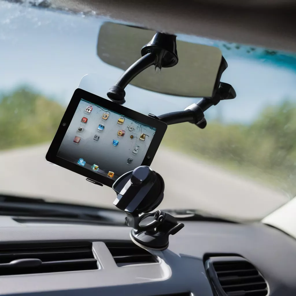 Suporte para iPad no para-brisas