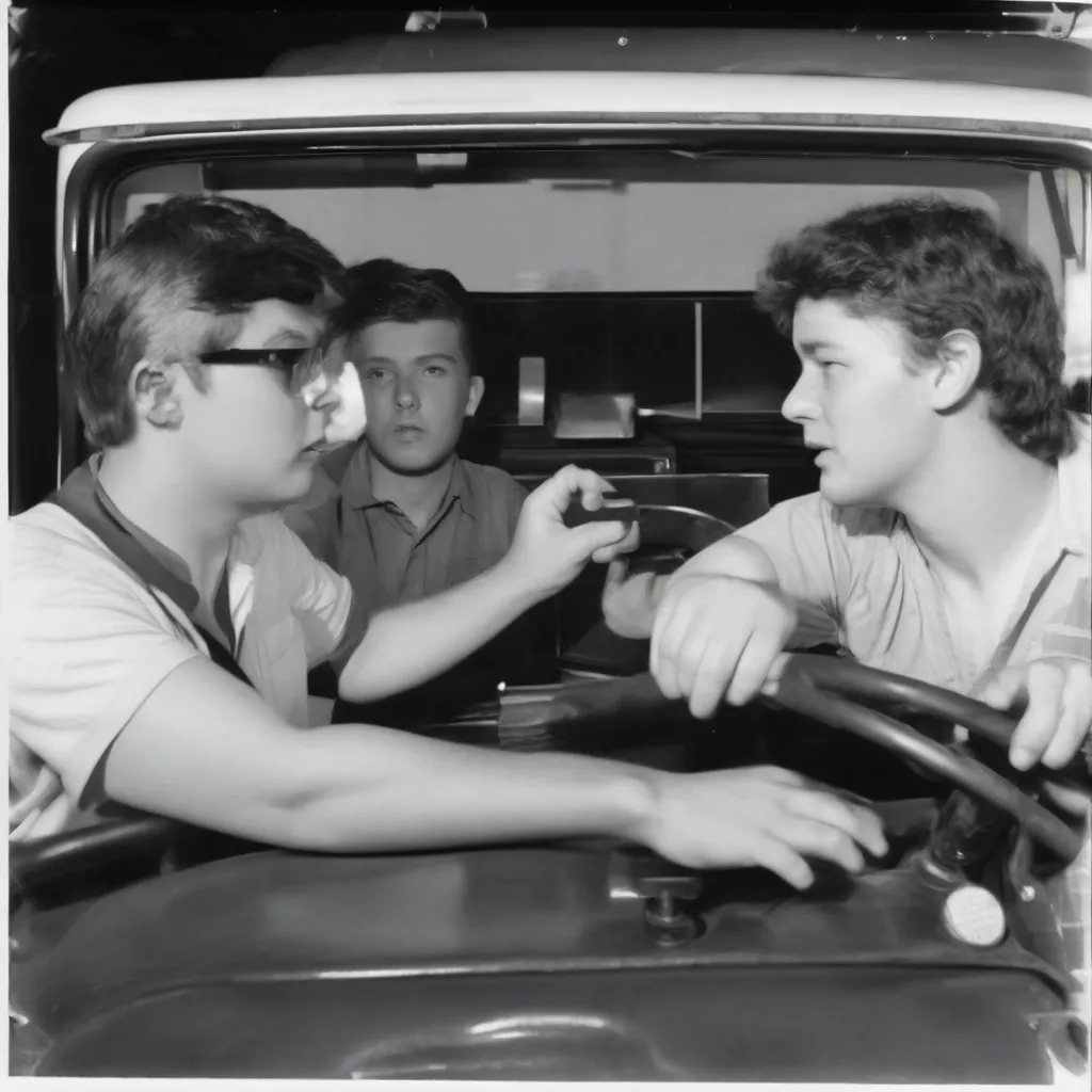 Giám khảo hướng dẫn học viên lái xe tải