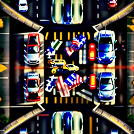 अमेरिका में यातायात की तस्वीर