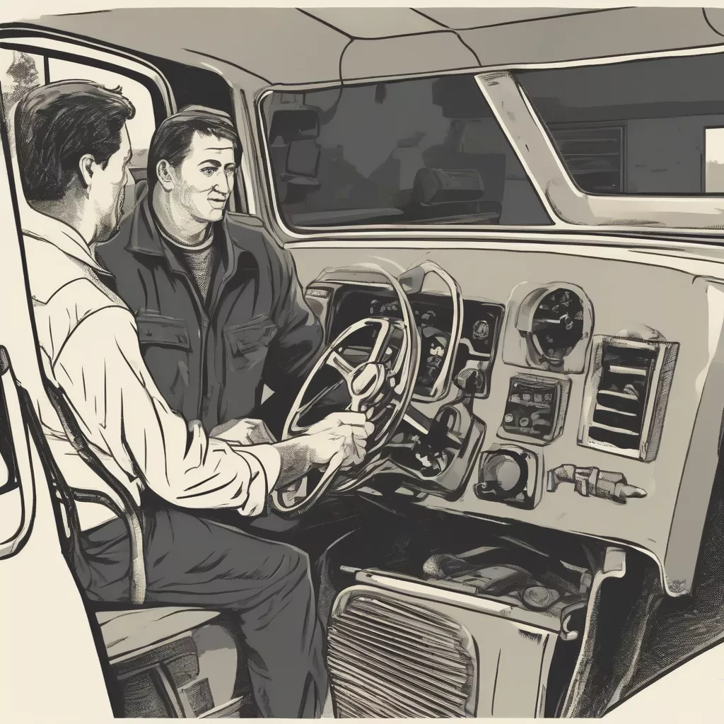 Truck driving instructor