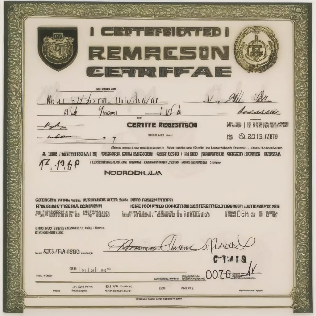 Kích thước giấy đăng ký xe ô tô: Thông tin cần biết cho mọi chủ xe