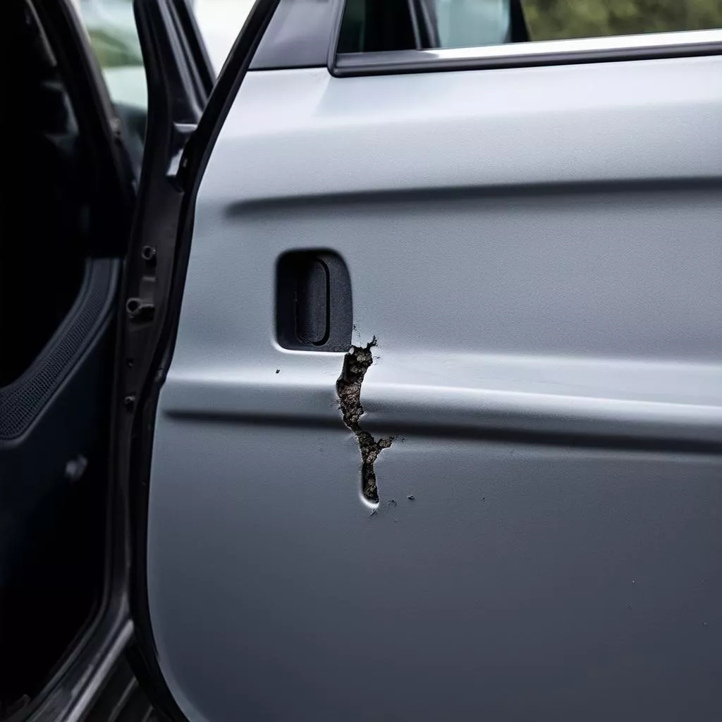 Gioăng cửa ô tô bị chảy nắng