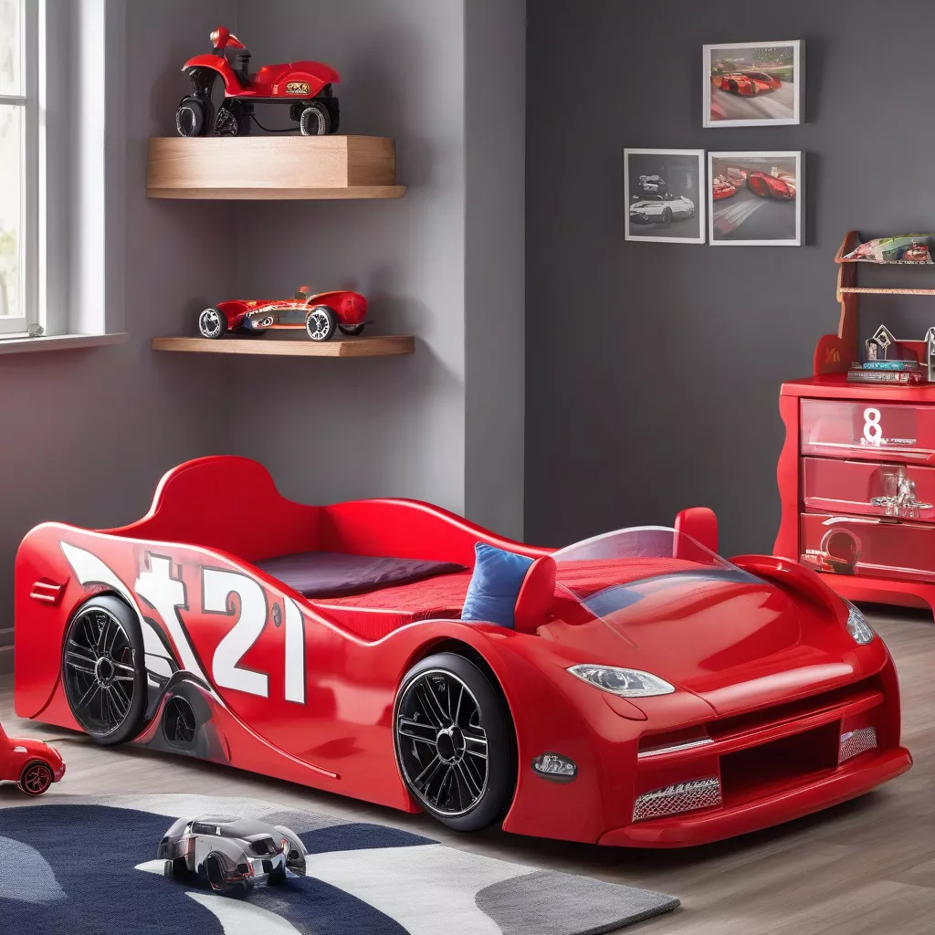 Giường trẻ em hình ô tô - Biến giấc mơ thành hiện thực cho bé yêu