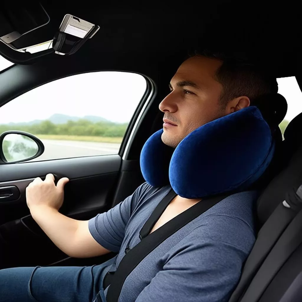 Multifunctional car neck pillow