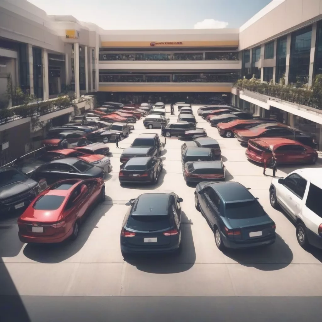 Gửi xe ô tô tại trung tâm thương mại