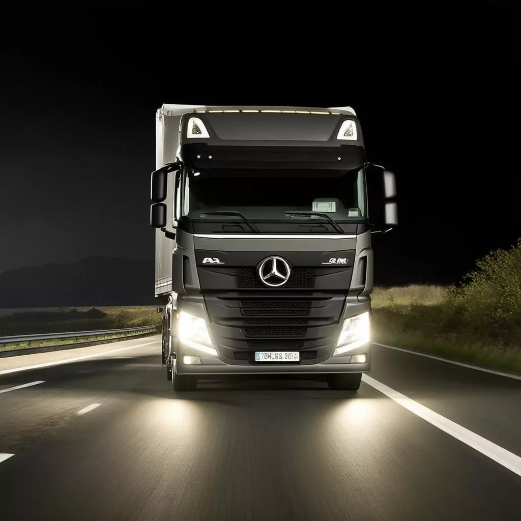 Hệ thống chiếu sáng hiện đại trên xe tải