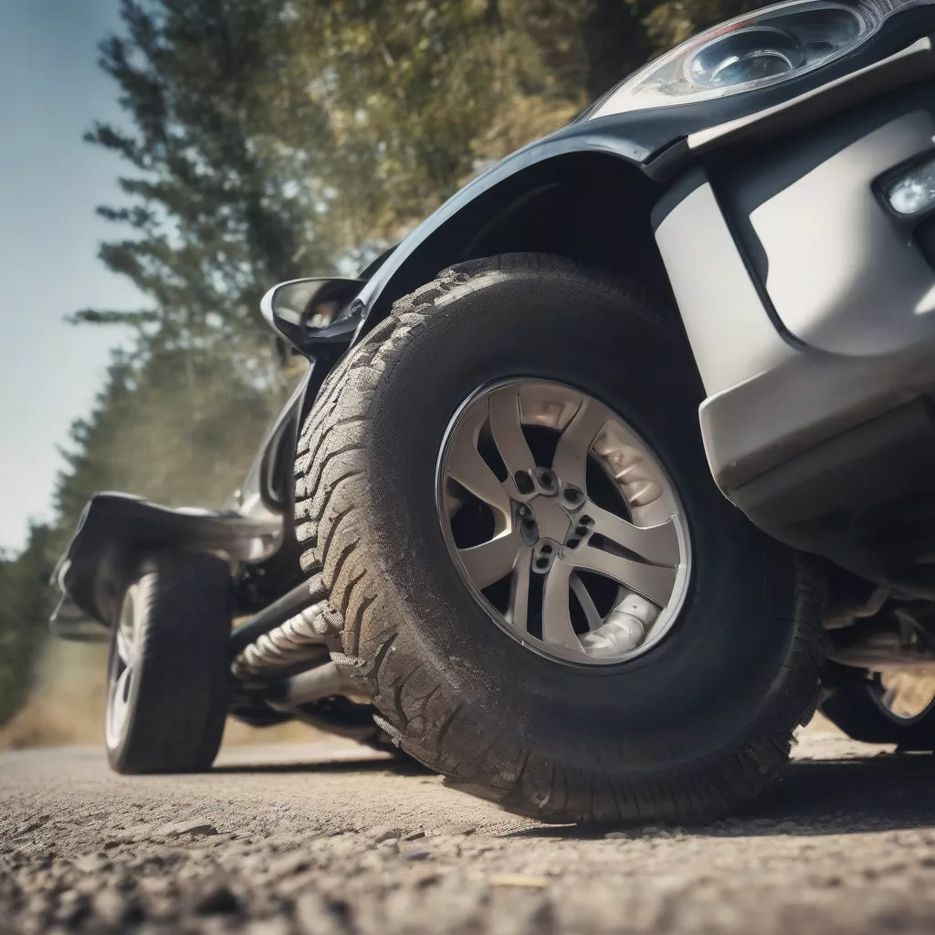Truck suspension system in action