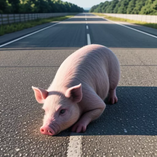 Hình Heo Té Xe Tải: May Rủi Hay Lời Cảnh Giác Từ Phong Thủy?