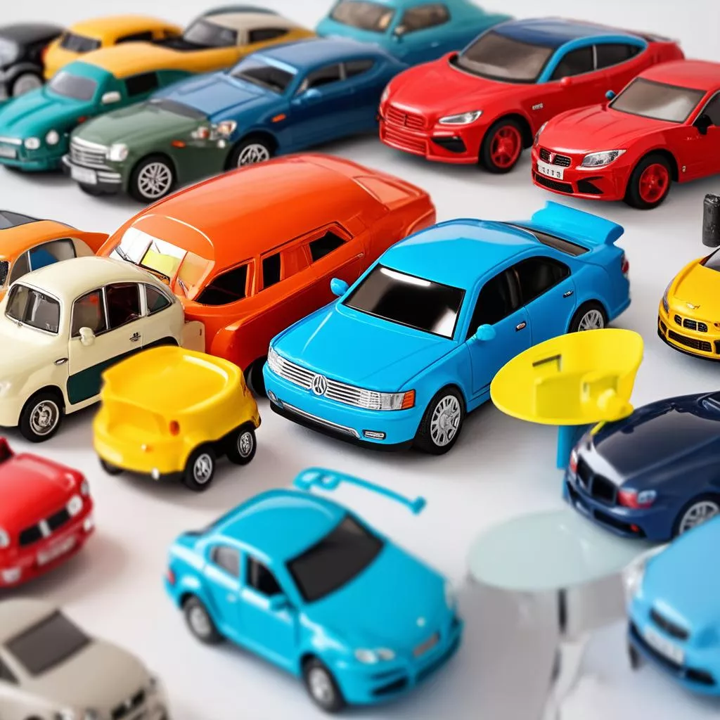 Hình ảnh xe ô tô đồ chơi đa dạng màu sắc
