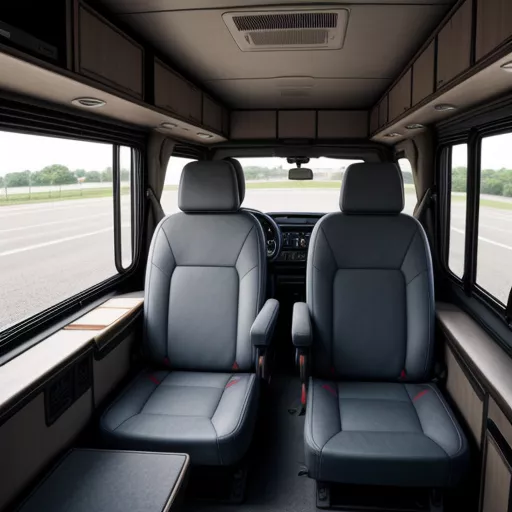 Interior of the Hino FL8JTSL Truck
