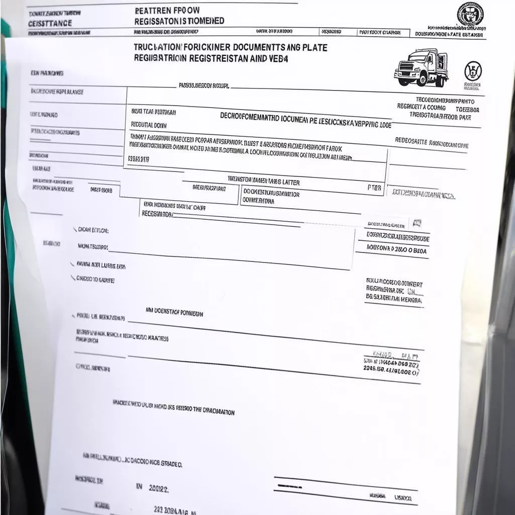 Truck registration transfer documents