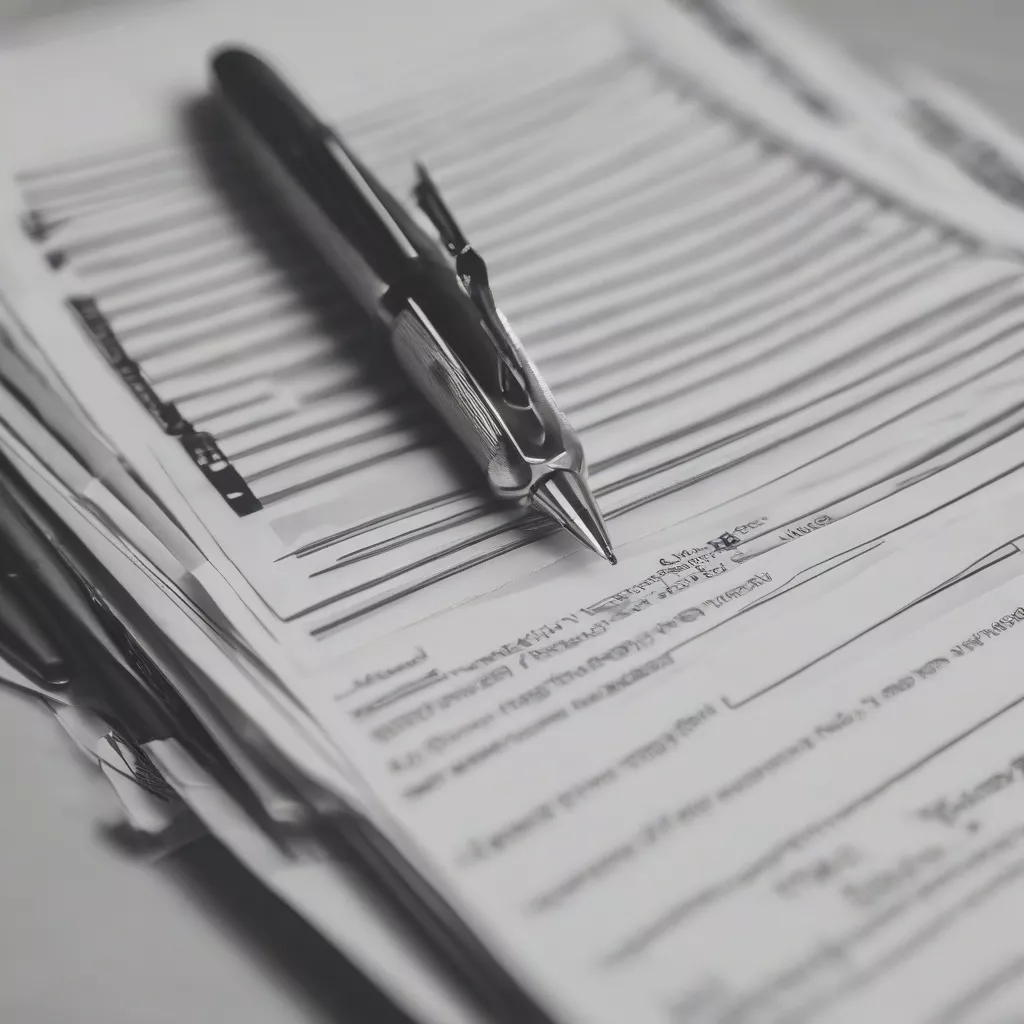 Car loan application documents