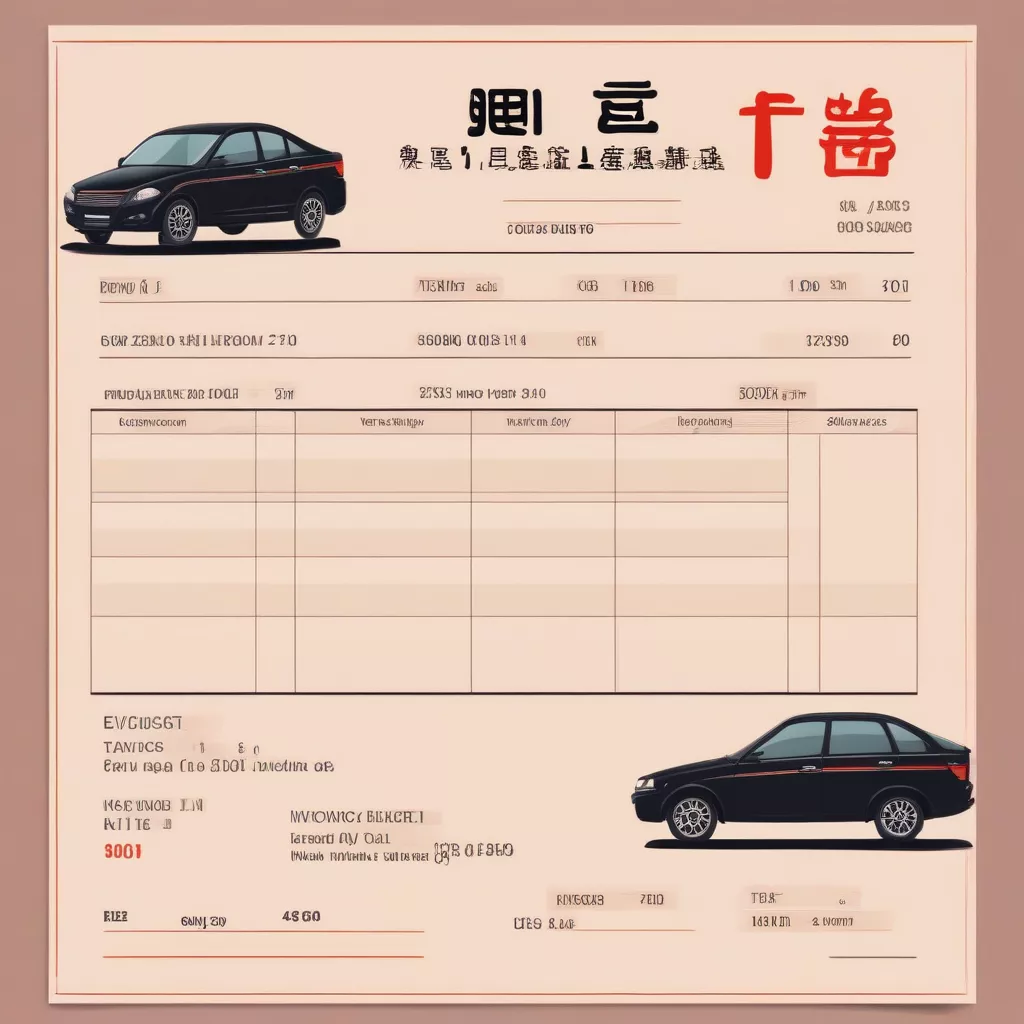 Car liquidation invoice example