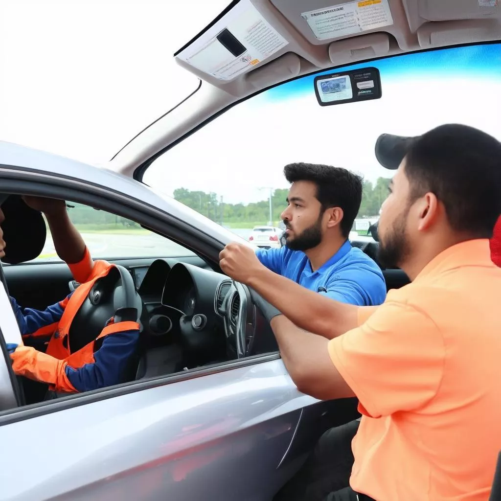 Learning to Drive a B2 Vehicle in Hanoi