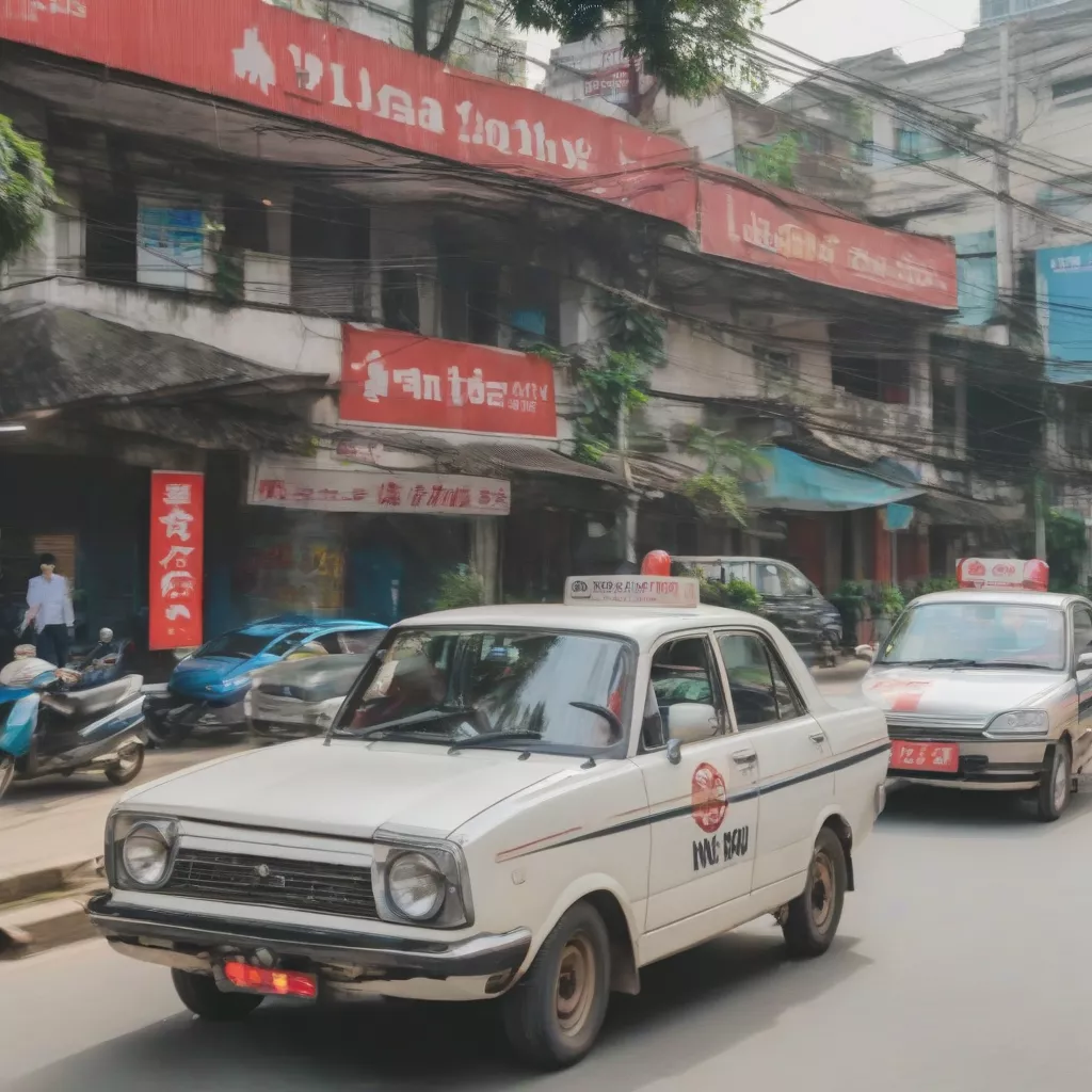 Driving school student practicing in Hanoi