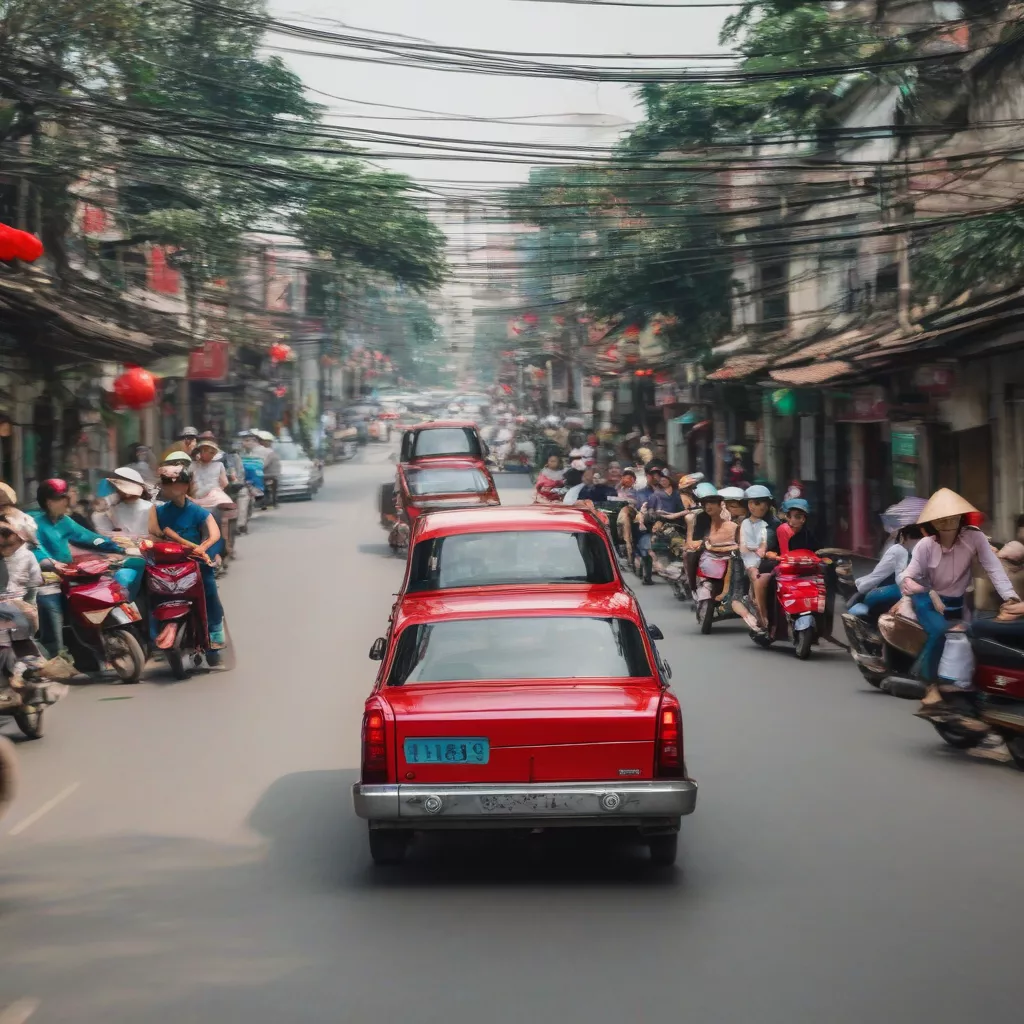 Learning to drive a car in Hanoi