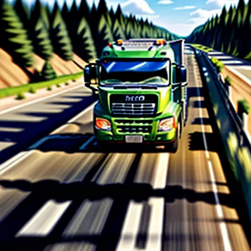 Aula prática de condução de camião