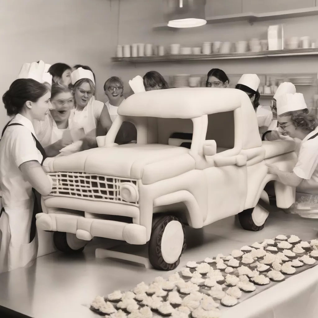 Học làm bánh sinh nhật hình ô tô tải