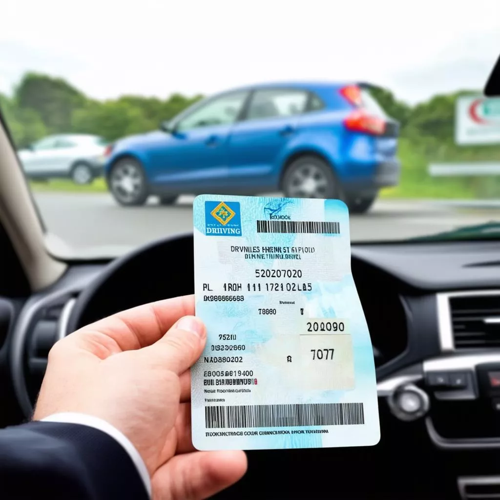 Car driving license fees