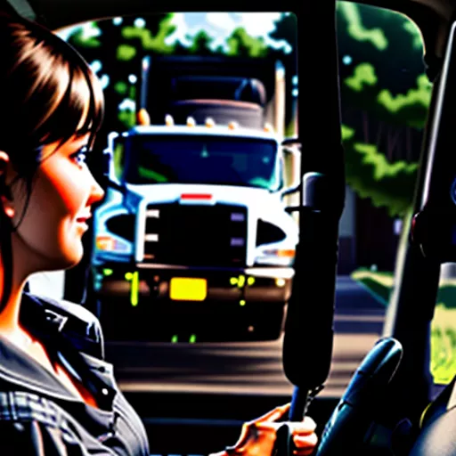 Học viên học lái xe tải