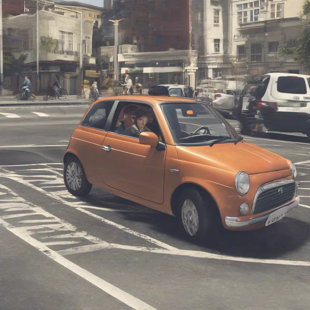 Driving School Student Practicing