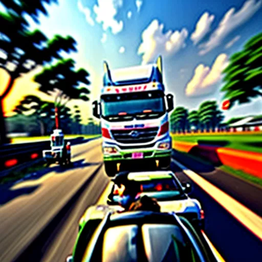 Alunos em formação de condução de camiões em Hanói