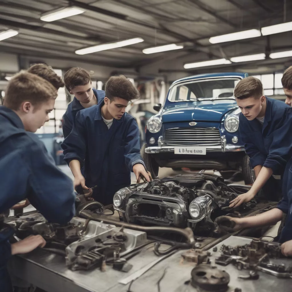 Học viên sửa chữa ô tô