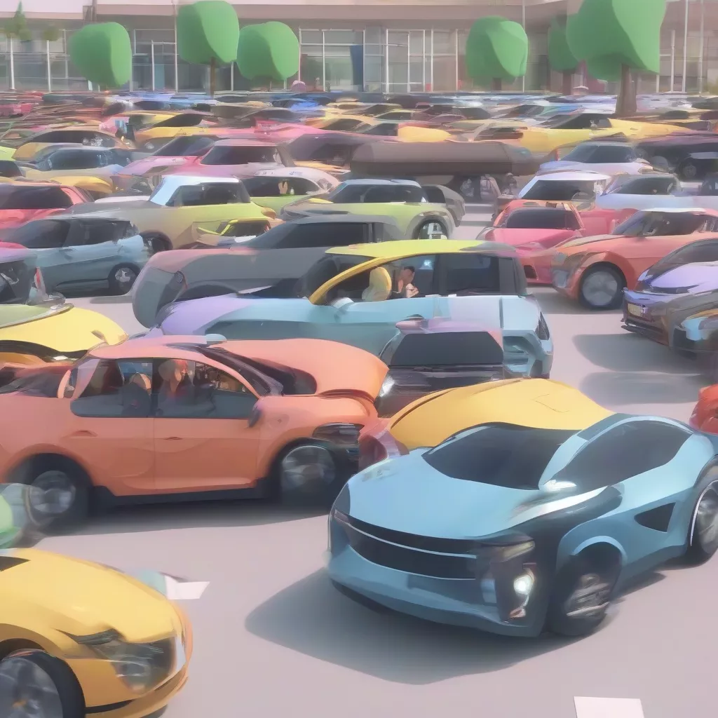 Student practicing driving