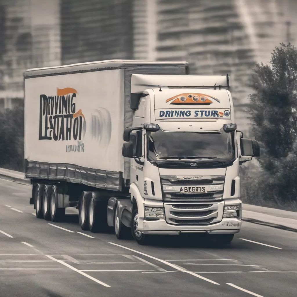 Học viên tập lái xe tải