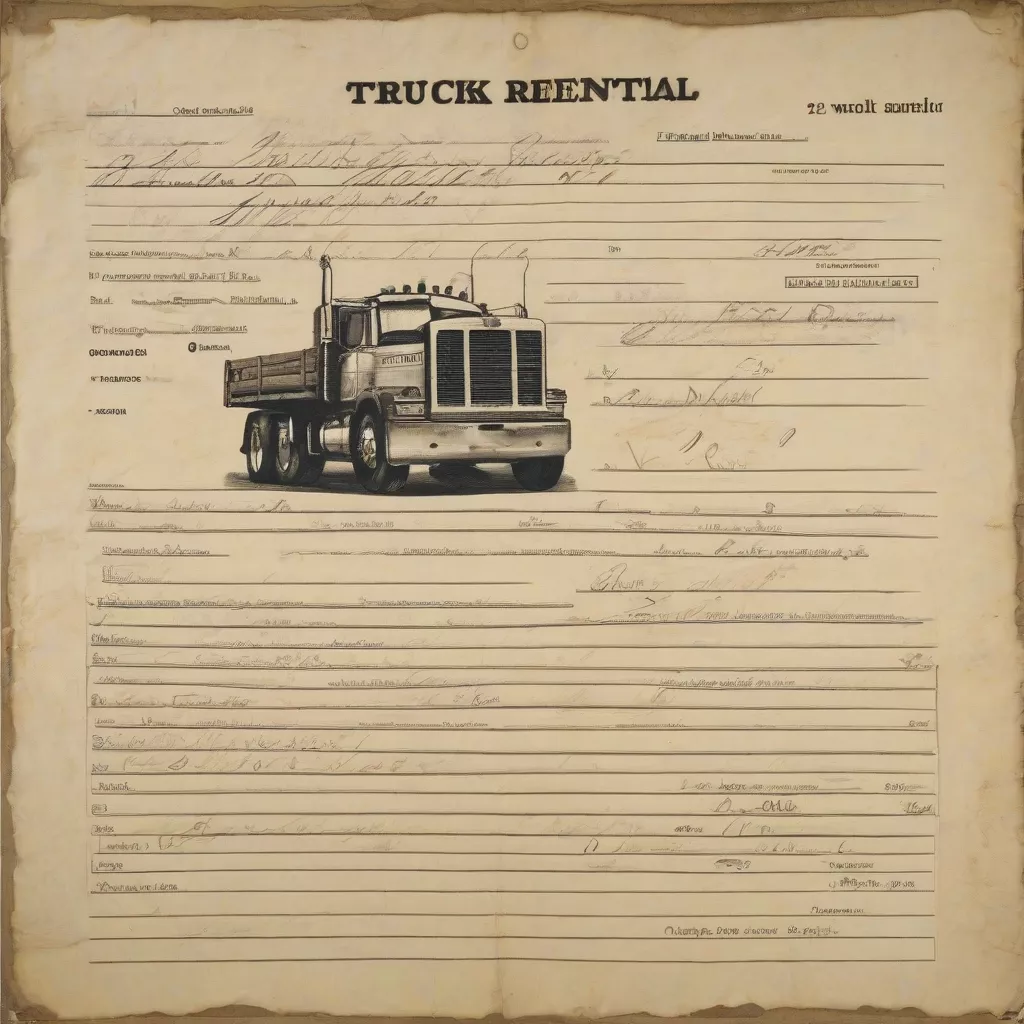 Truck Rental Agreement: A Comprehensive Guide