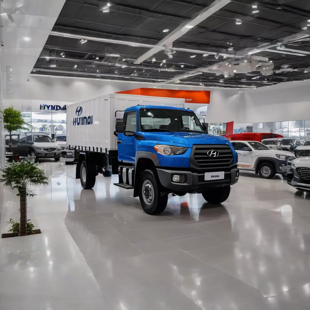 Xe tải Hyundai 110SL trưng bày tại đại lý