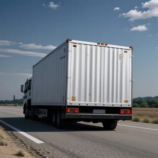 Truk Hyundai HD120S mengangkut barang