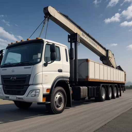 Hyundai HD210 gắn cẩu Tadano giao xe