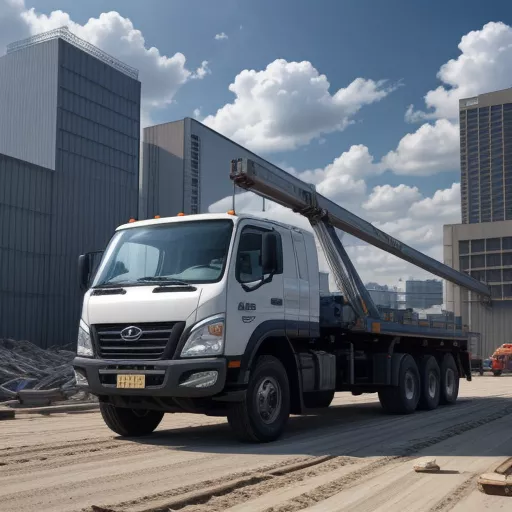 现代HD800 6.7吨随车吊，搭载Tadano 3吨4节臂起重机