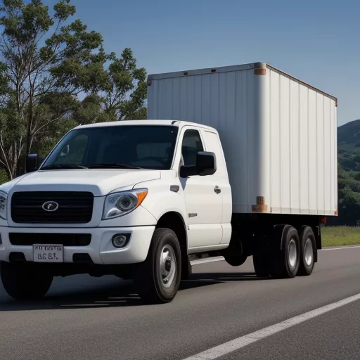 White Hyundai Mighty HD700 7-ton truck