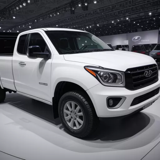 White Hyundai New Mighty 75S 4 Ton Box Truck