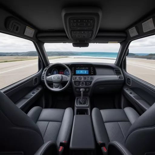 현대 뉴 포터 H150 1.5톤 박스 트럭 내부