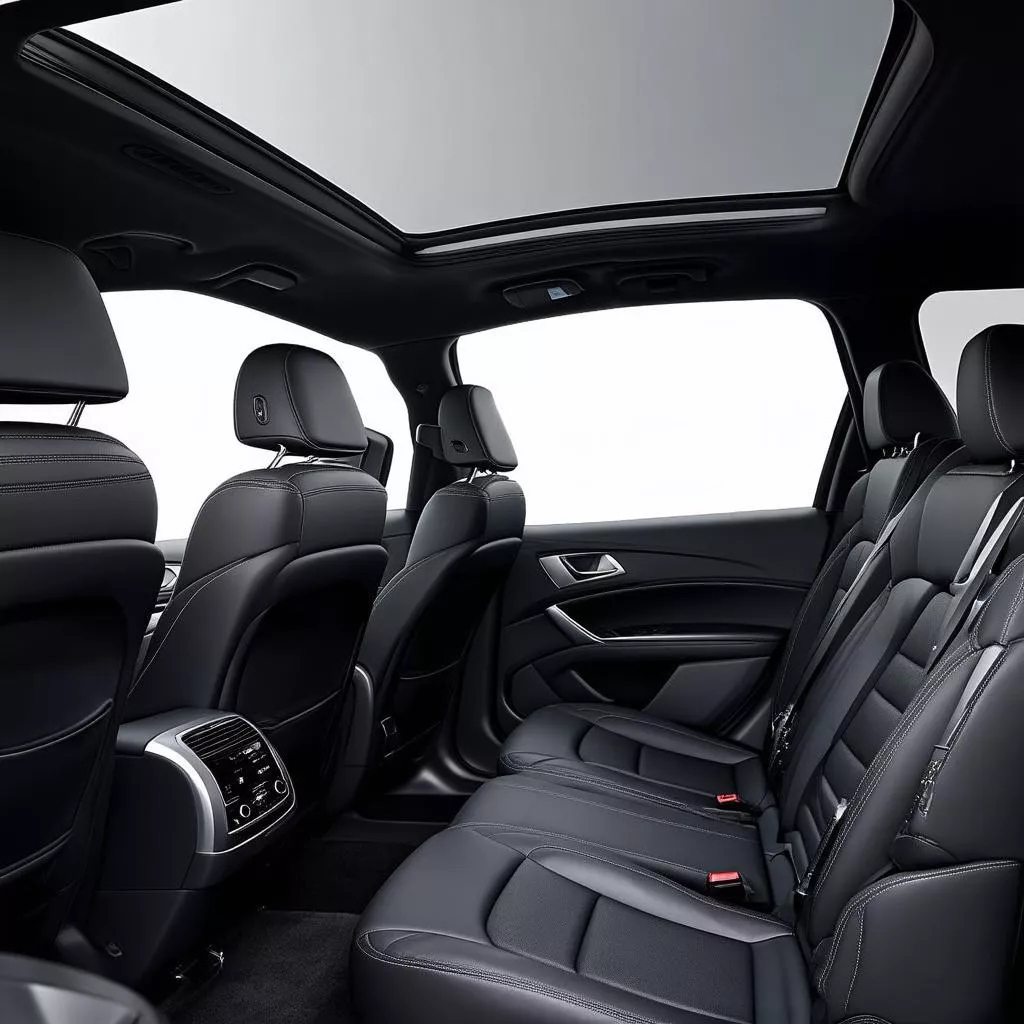 Nội thất Hyundai Santafe 2017