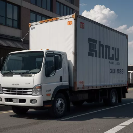 Xe tải Isuzu NPR400 vận chuyển hàng hóa